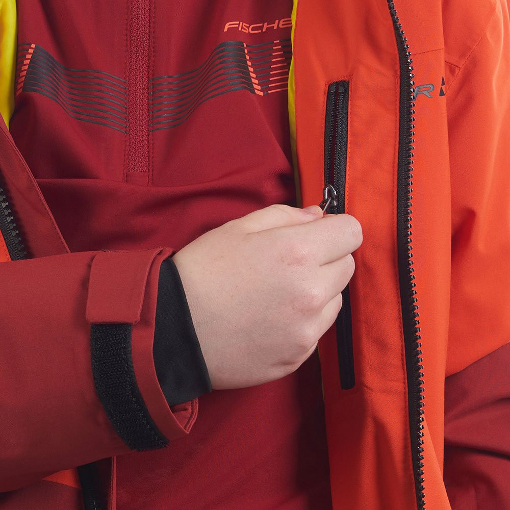 Kurtka narciarska dziecięca Fischer Bansko Jr Tomato Red - OUTLET