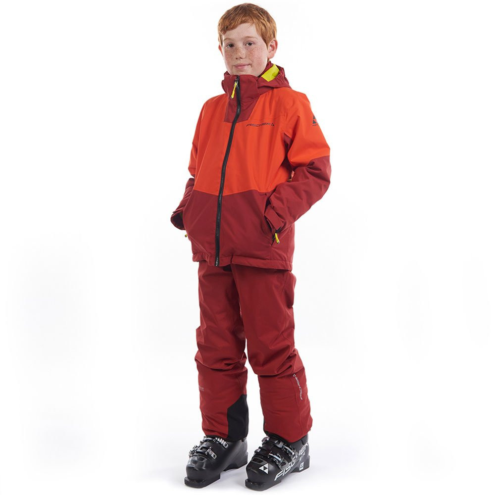 Kurtka narciarska dziecięca Fischer Bansko Jr Tomato Red - OUTLET