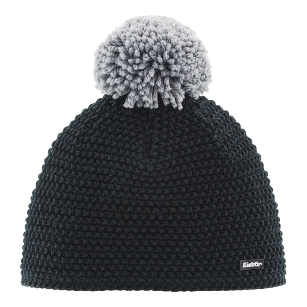 Czapka narciarska Eisbar Jamie Pompon Black Grey 2026