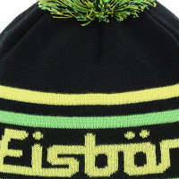 Czapka Eisbar Chani OS Pompon MU Light Green Black Yellow - OUTLET