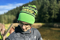 Czapka Eisbar Chani OS Pompon MU Light Green Black Yellow - OUTLET
