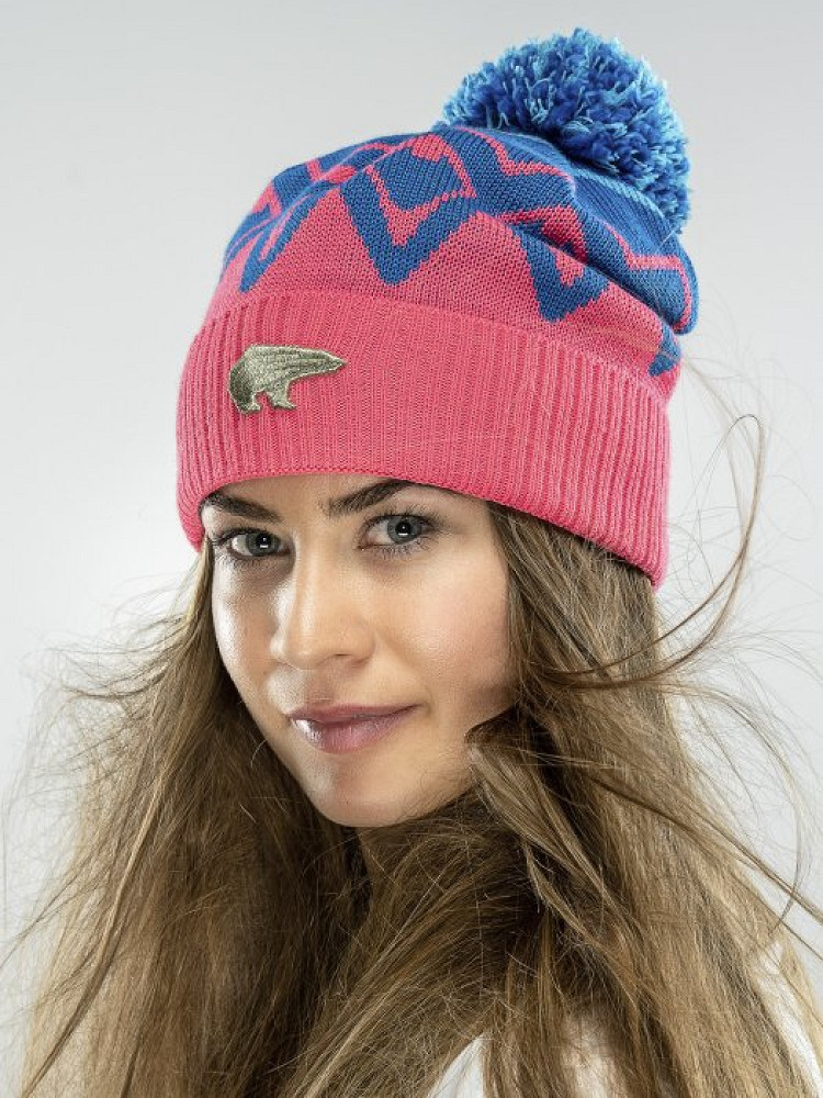 Czapka narciarska Eisbar Ziggy OS Pompon Black Pink - Outlet