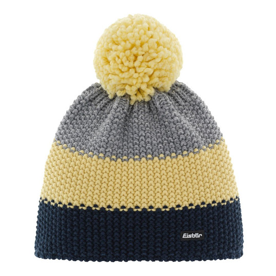 Czapka dziecięca Eisbar Star Pompon Kids Night Banana Grey - Outlet