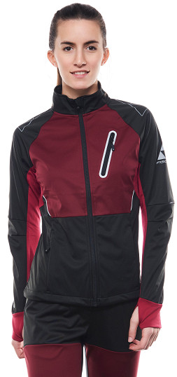 Kurtka Softshell damski Fischer Asarna Black Burgund - OUTLET