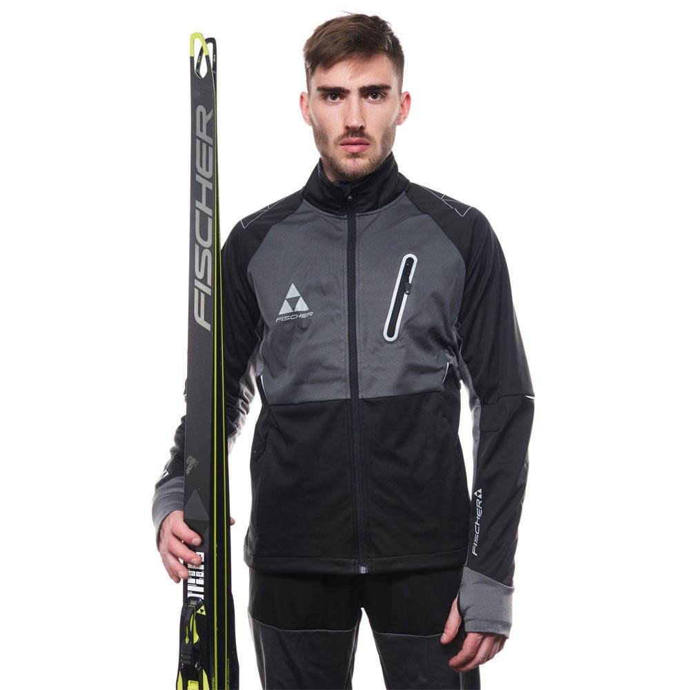 Kurtka Softshell Fischer Asarna Black Anthracite - OUTLET