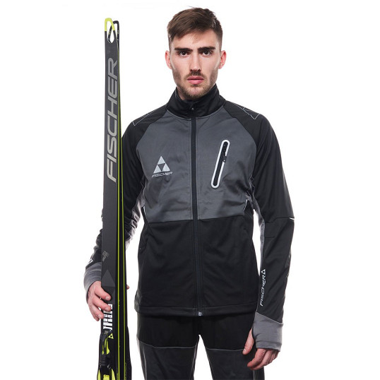 Kurtka Softshell Fischer Asarna Black Anthracite - OUTLET