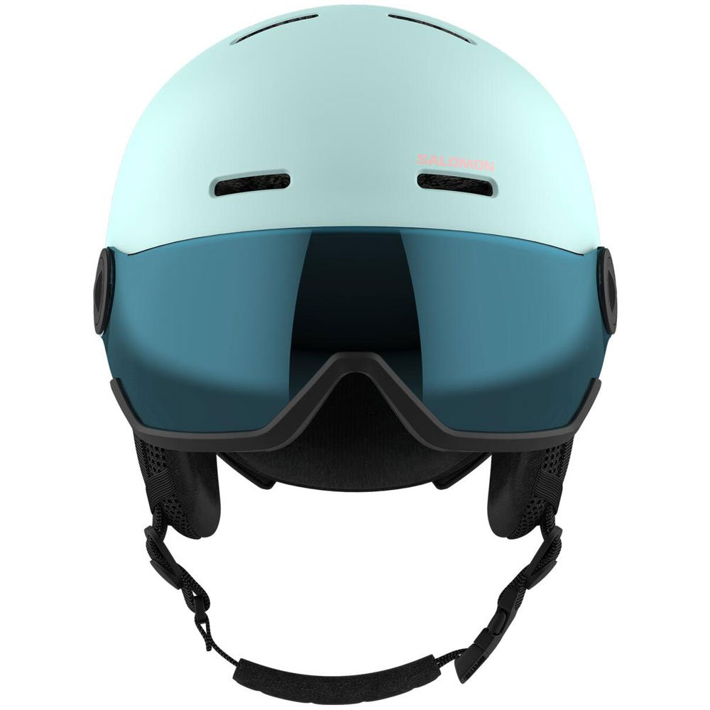 Kask narciarski dziecięcy Salomon Orka Visor Bleach Aqua / Flash Blue S2 2026