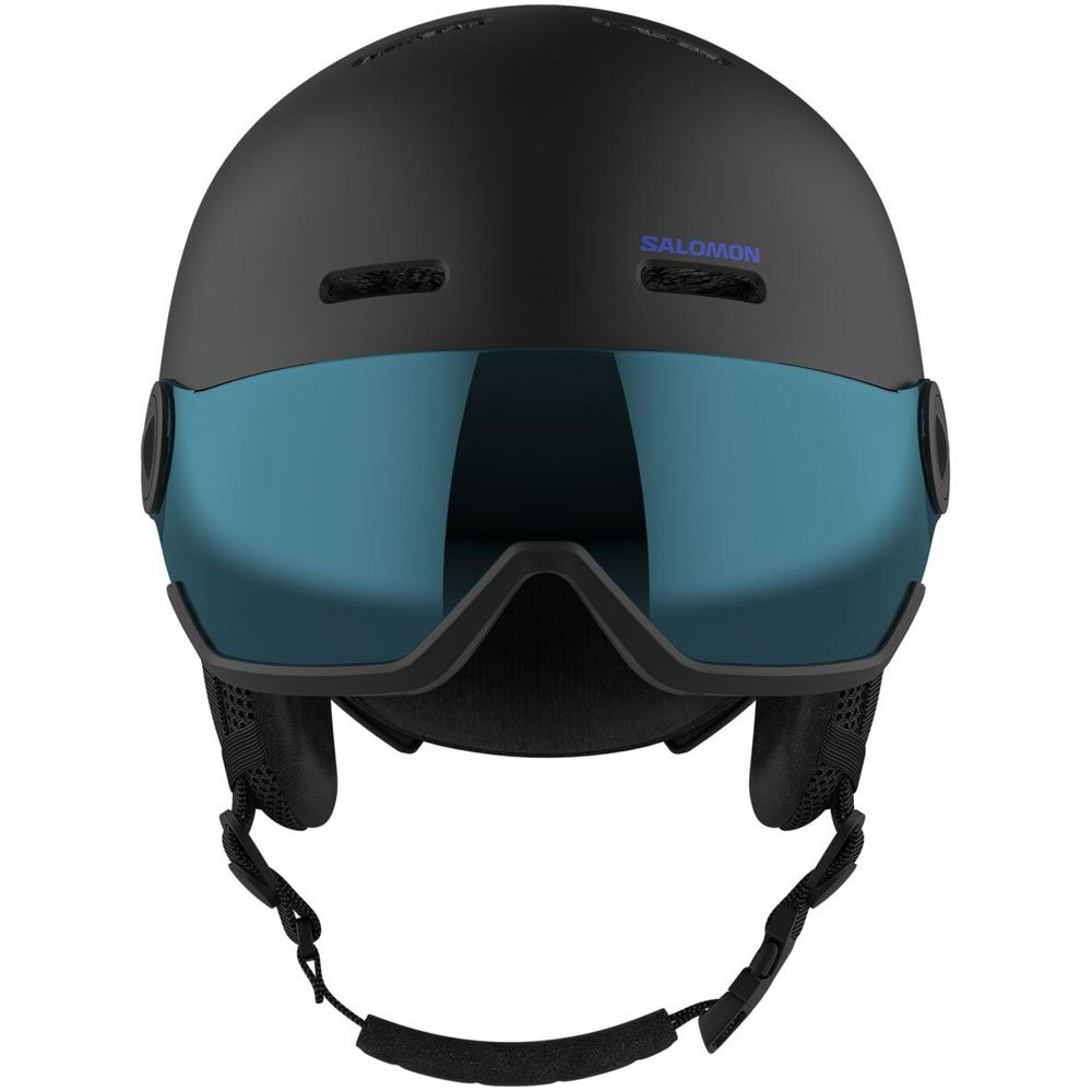 Kask narciarski dziecięcy Salomon Orka Visor Black / Flash Blue S2 2027