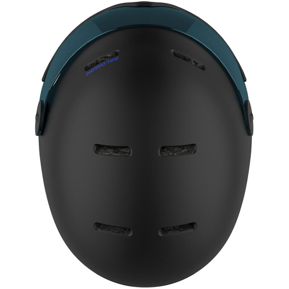 Kask narciarski dziecięcy Salomon Orka Visor Black / Flash Blue S2 2027