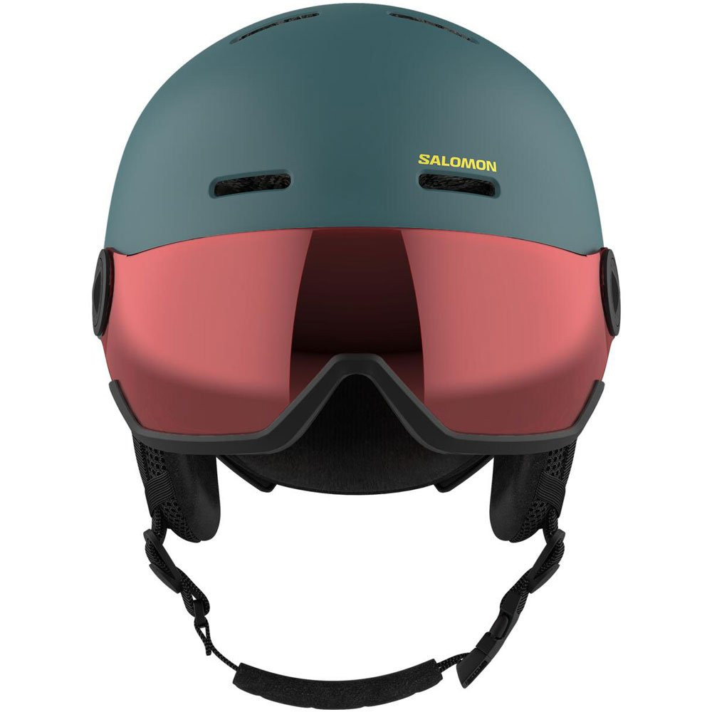 Kask narciarski dziecięcy Salomon Orka Visor North Atlantic / Flash Red S2 2026