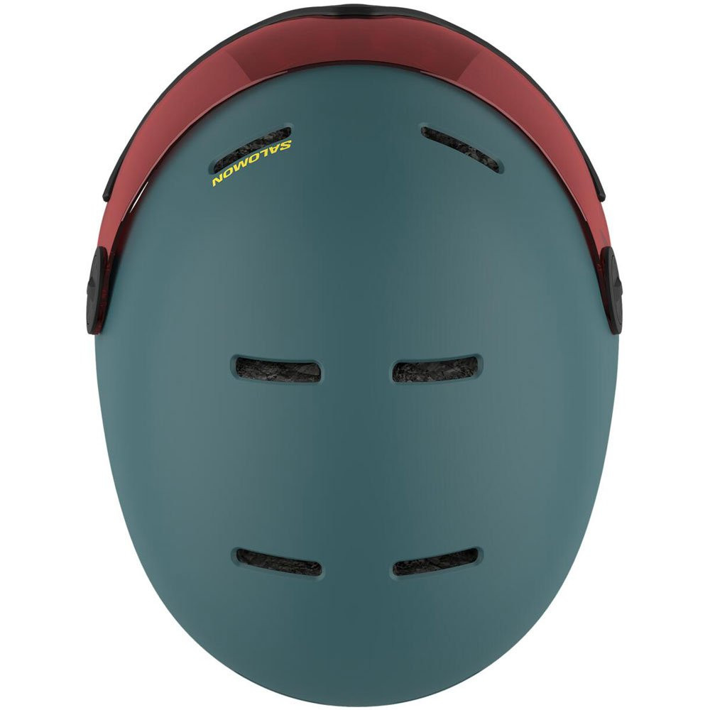 Kask narciarski dziecięcy Salomon Orka Visor North Atlantic / Flash Red S2 2026