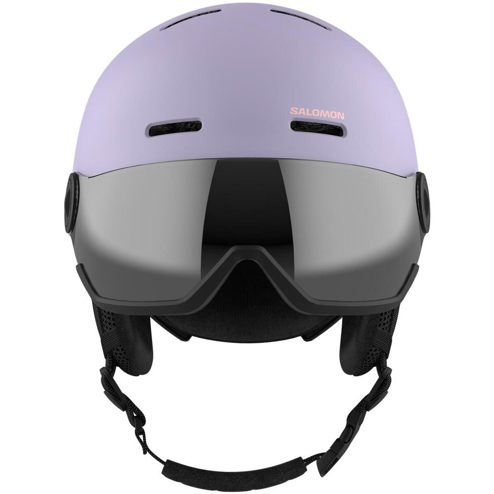 Kask narciarski dziecięcy Salomon Orka Visor Evening Haze / Flash Silver 2026