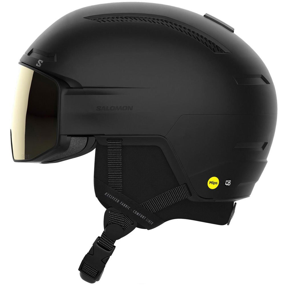 Kask narciarski Salomon Driver Pro Sigma Mips Black / Gold S3 2027