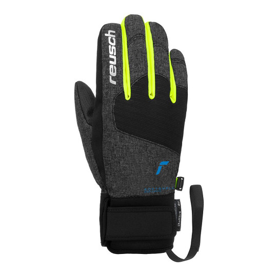 Rękawice narciarskie dziecięce Reusch Simon R-Tex XT Junior Black Melange Yellow 2027