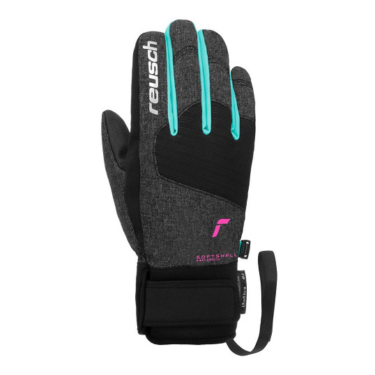 Rękawice narciarskie dziecięce Reusch Simon R-Tex XT Junior Black Melange Butt Knopi 2027