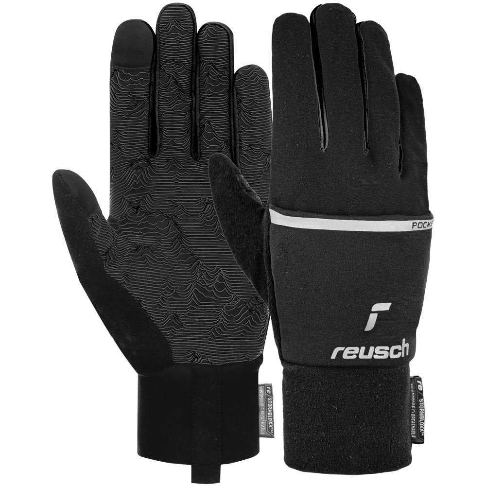 Rękawice wielofunkcyjne Reusch Terro Stormbloxx Touch-Tec Black Silver - OUTLET