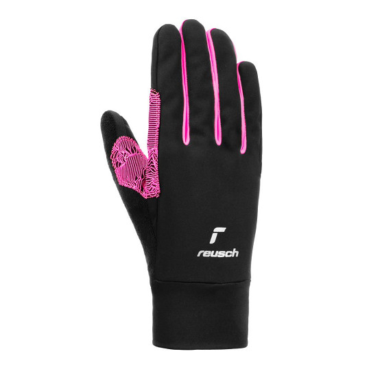 Rękawice dziecięce Reusch Arien Stormbloxx Junior Touch-Tec Black Pink - OUTLET