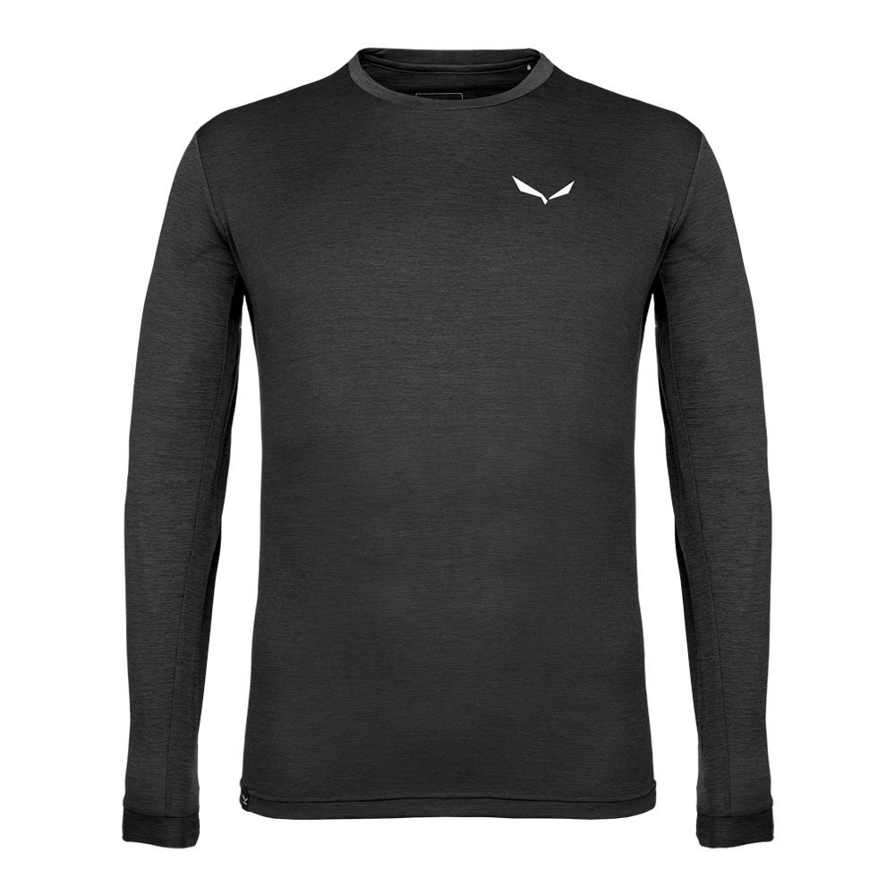 Koszulka techniczna Salewa Puez Melange Dry Long Tee Black Out Melange 2027