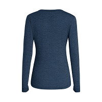 Koszulka techniczna damska Salewa Puez Melange Dry Long Tee Navy Blazer Melange - OUTLET