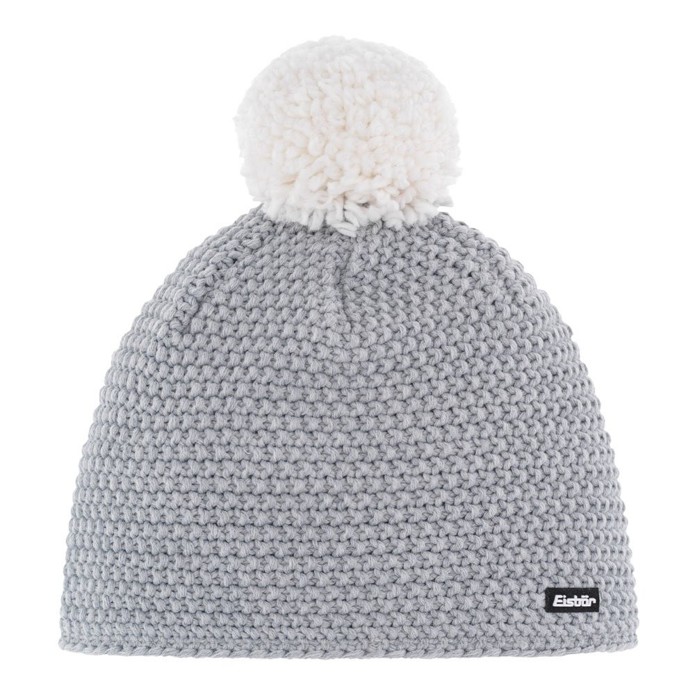 Czapka Eisbar Jamie Pompon Light Grey White - OUTLET