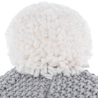 Czapka Eisbar Jamie Pompon Light Grey White - OUTLET