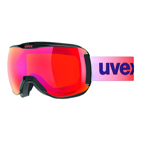 Gogle narciarskie Uvex Downhill 2100 CV Black Shiny Scarlet OTG S2