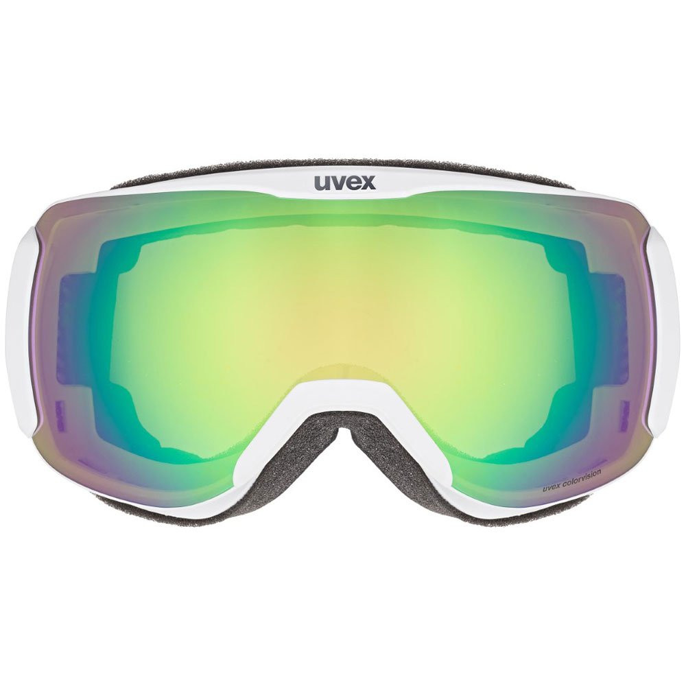 Gogle narciarskie Uvex Downhill 2100 CV White Matt Green OTG S2 - OUTLET