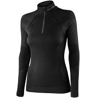 Bluza koszulka damska termoaktywna termiczna Brubeck Extreme Merino Zip Black 2026