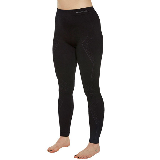 Spodnie getry damskie termoaktywne Brubeck Extreme Merino Black 2026