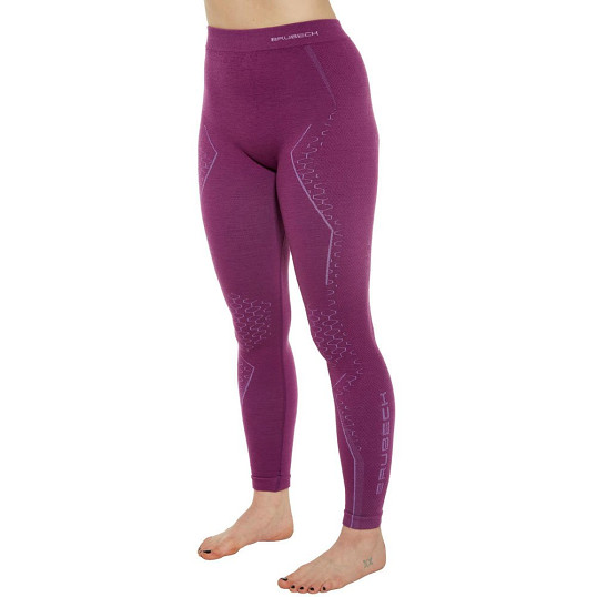 Spodnie getry damskie termoaktywne Brubeck Extreme Merino Fuchsia 2026