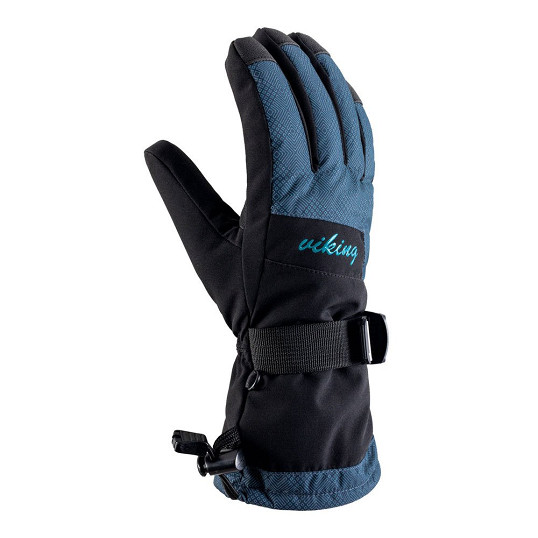 Rękawice narciarskie damskie Viking Tanuka Ski Black Blue 2027