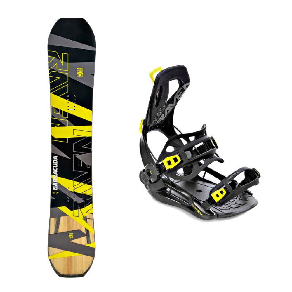Zestaw Snowboardowy Raven Barracuda Carbon + Raven Fastec FT360 2027