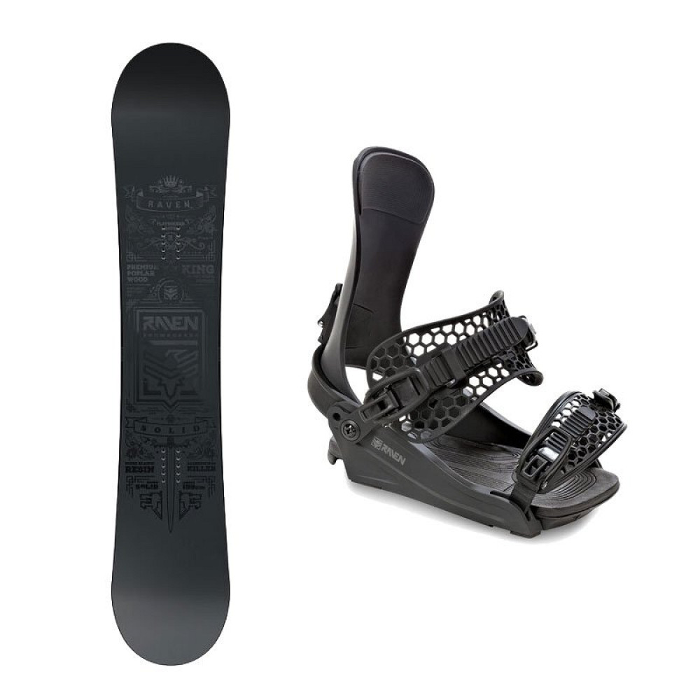 Zestaw Snowboardowy Raven Solid Steel + Raven King Black 2027