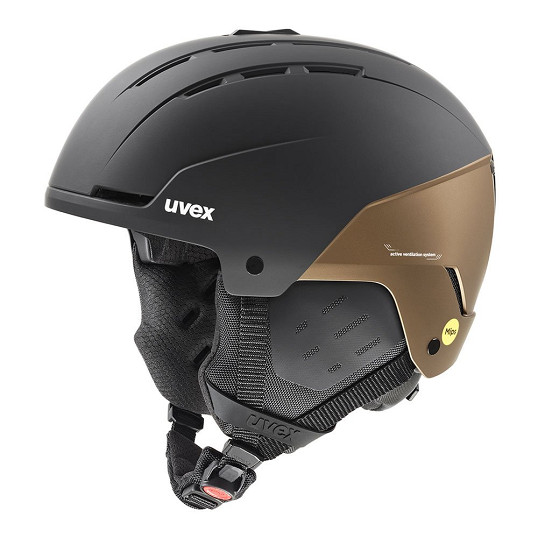Kask narciarski Uvex Stance Mips Black Brown Mat 2026