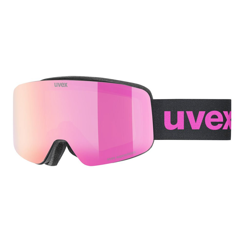 Gogle narciarskie dziecięce Uvex Pwdr FM Black Matt Mirror Pink OTG S2 2026