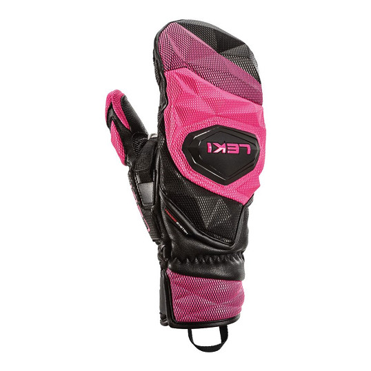 Rękawice narciarskie damskie Leki Wcr Venom SL 3D Mitten Black Pink 2026