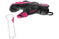 Rękawice narciarskie damskie Leki Wcr Venom SL 3D Mitten Black Pink 2026