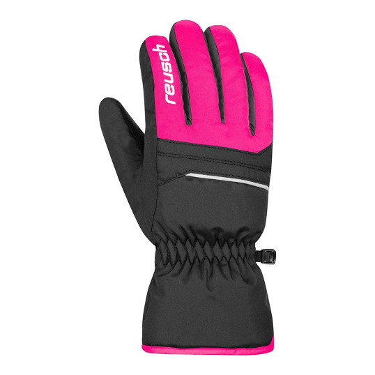 Rękawice narciarskie dziecięce Reusch Alan Junior Black Pink 2027