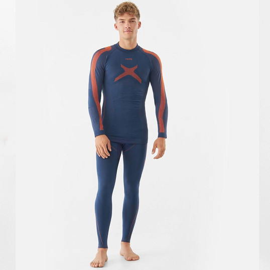 Komplet bielizna męska termoaktywna Viking Primeone Man Set Navy Orange 2027