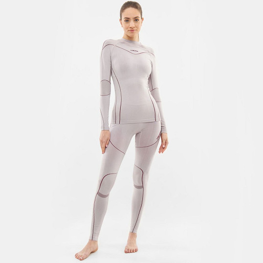 Komplet bielizna damska termoaktywna termiczna Viking Gaja Turtle Neck Set Grey 2025
