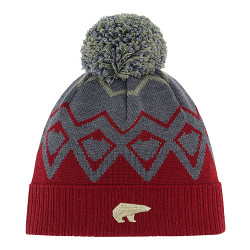 Czapka narciarska Eisbar Ziggy OS Pompon Burgund Anthracite Misty Forest 2025