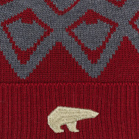 Czapka narciarska Eisbar Ziggy OS Pompon Burgund Anthracite Misty Forest 2025