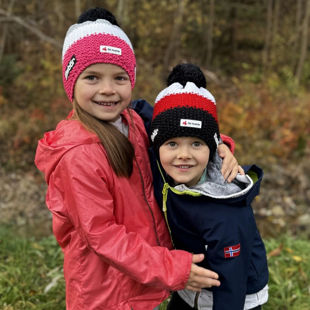 Czapka dziecięca Eisbar Star Pompon Ska Kids Pink White Grey 2025