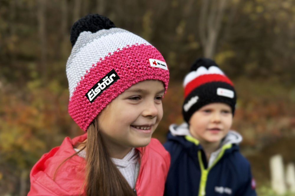 Czapka dziecięca Eisbar Star Pompon Ska Kids Pink White Grey 2025