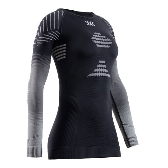 Bluza damska termoaktywna termiczna X- Bionic Invent FX Black Light Grey 2026