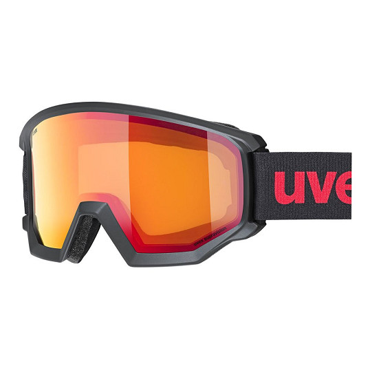 Gogle narciarskie Uvex Athletic FM Black Matt Mirror Red OTG 2026