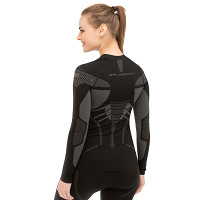 Bluza koszulka damska termoaktywna Brubeck Dry Black Graphite 2026