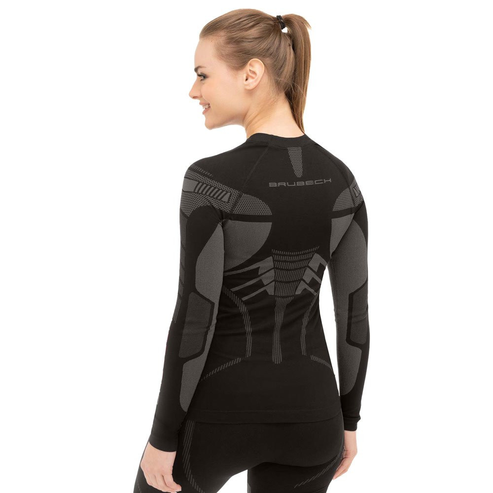 Bluza koszulka damska termoaktywna Brubeck Dry Black Graphite 2026