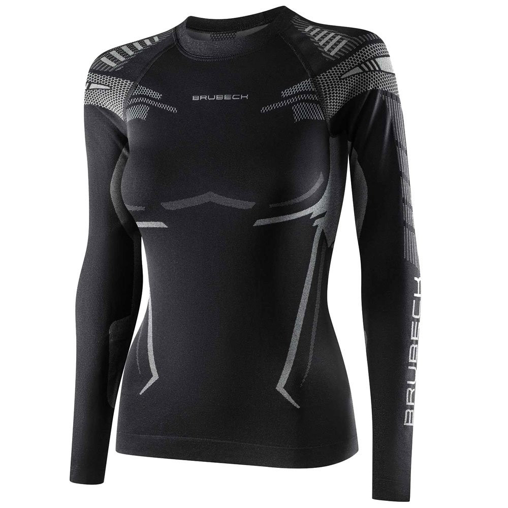Bluza koszulka damska termoaktywna Brubeck Dry Black Graphite 2026