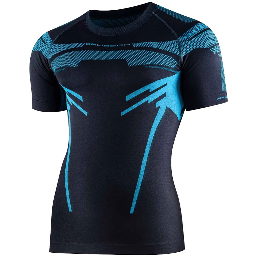 T-shirt koszulka męska termoaktywna Brubeck Dry Graphite Blue 2026